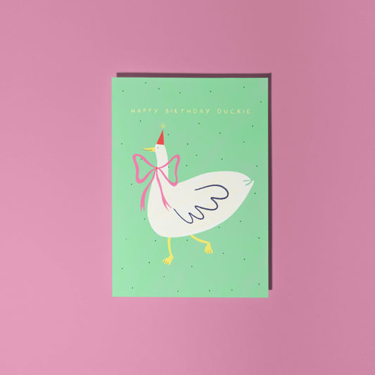 Happy Birthday Duckie Greeting Card