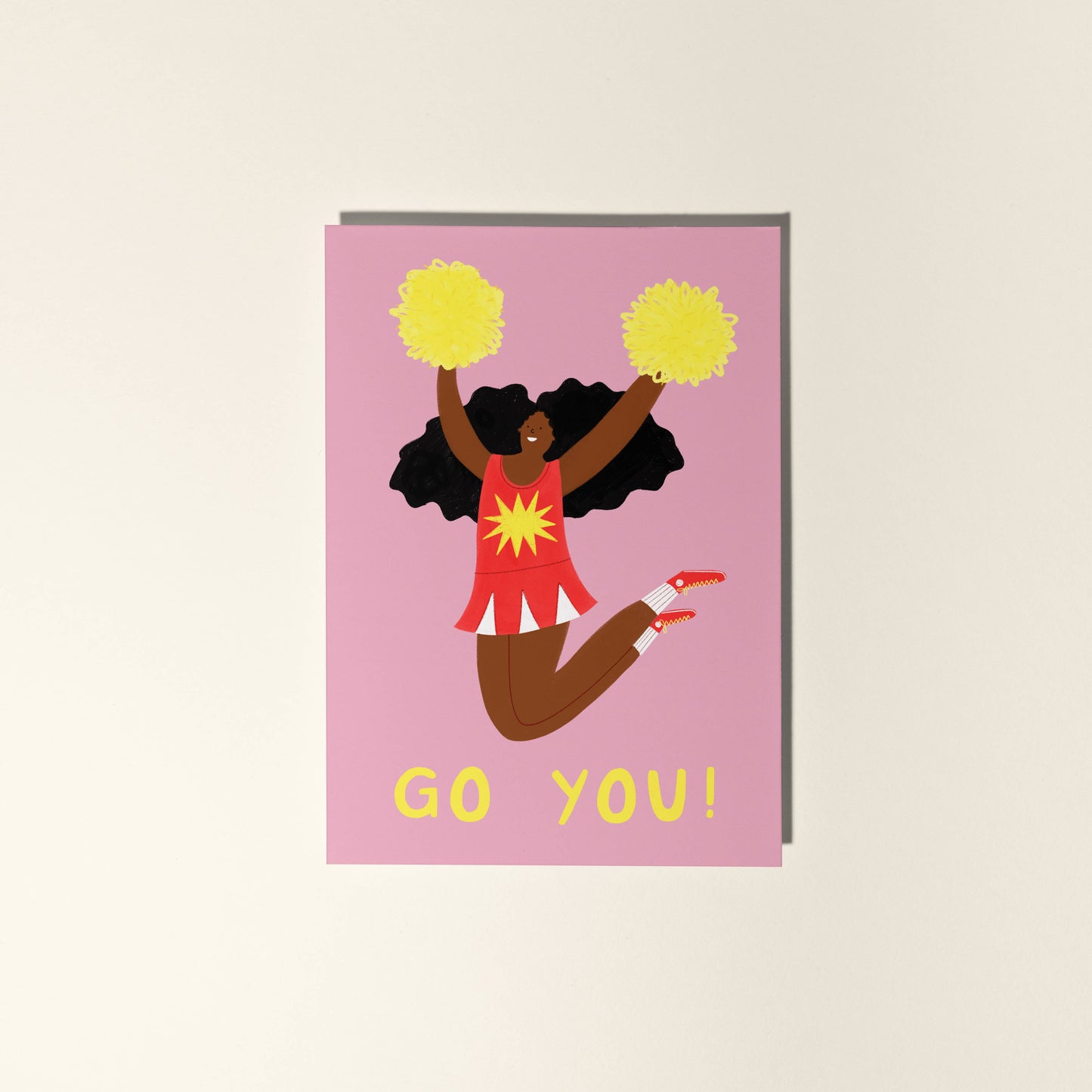 Go You! Cheerleader Greeting Card