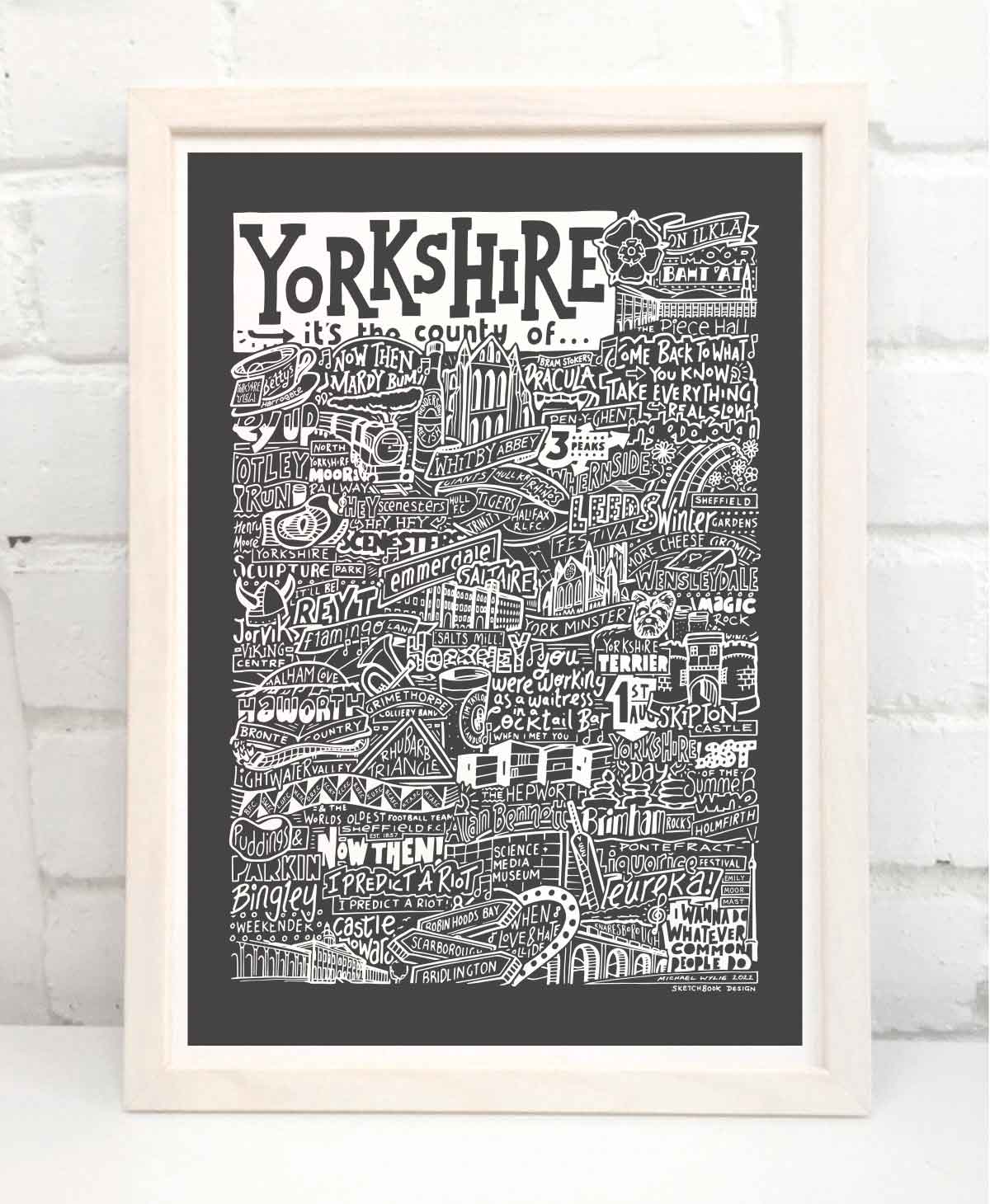 Yorkshire Landmarks It's The Place Of Art Print