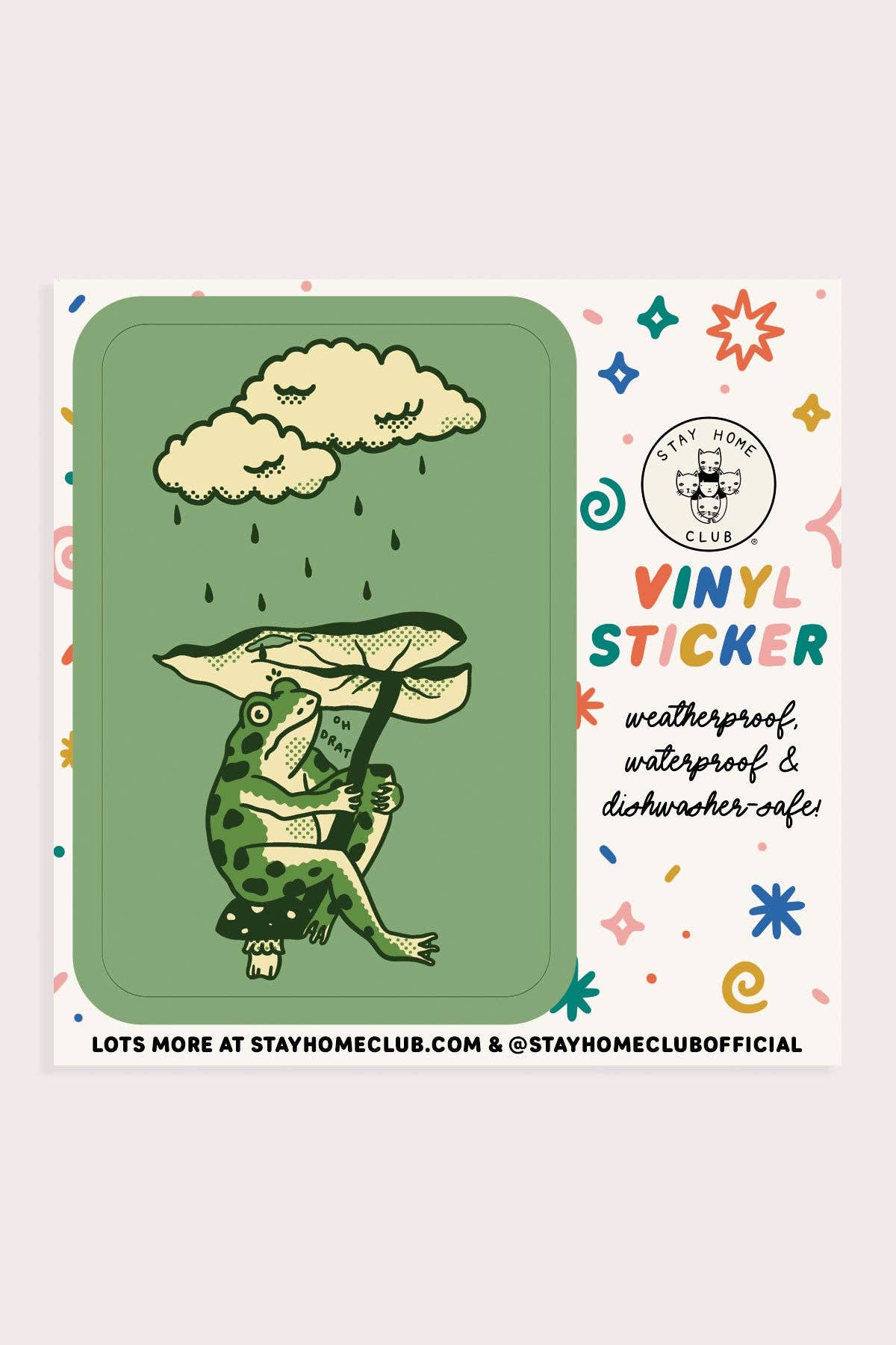 Leaf Umbrella Vinyl Sticker by Stay Home Club