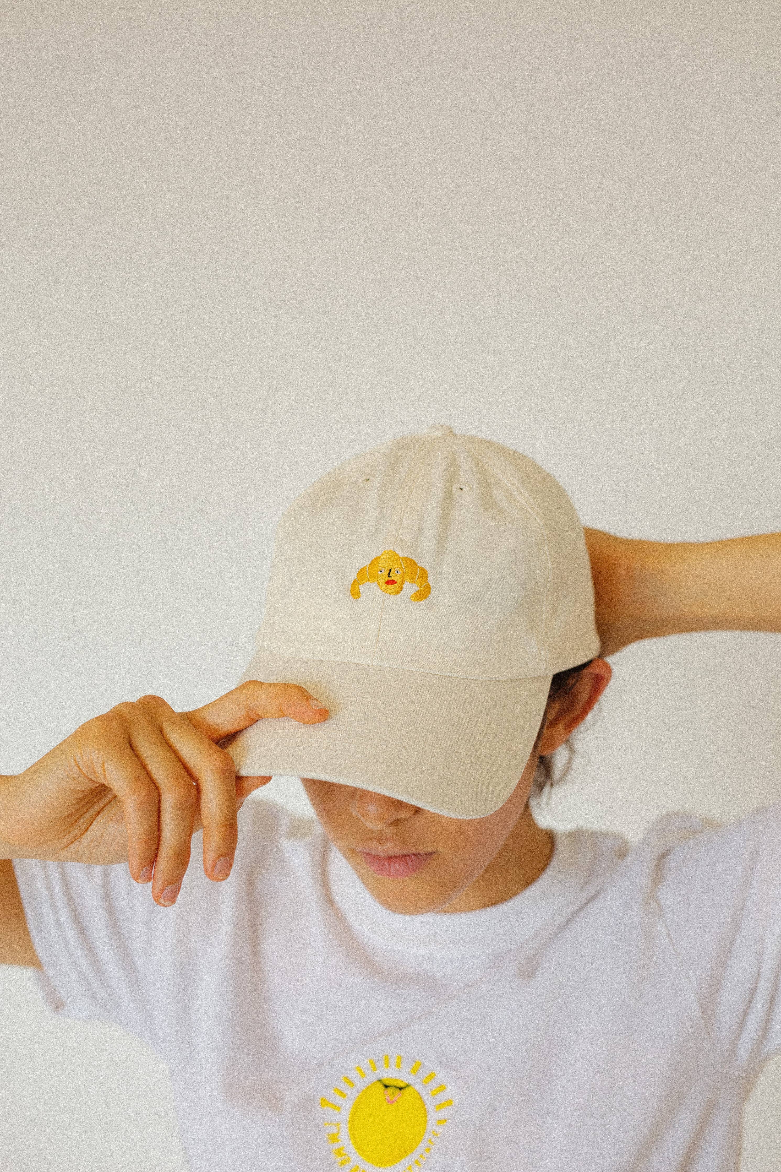 Cross Croissant Embroidered Cap – Flock and Gaggle
