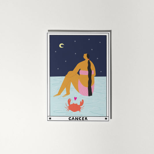 Tarot Cancer Birthday Card | Horoscope | Zodiac Birthday