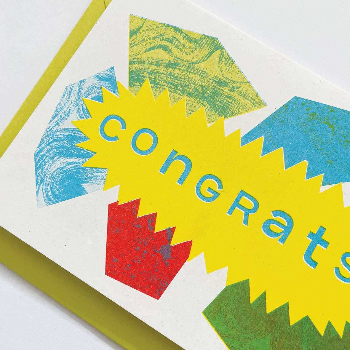 'Congrats!' Greetings Card by Lizzie Lomax