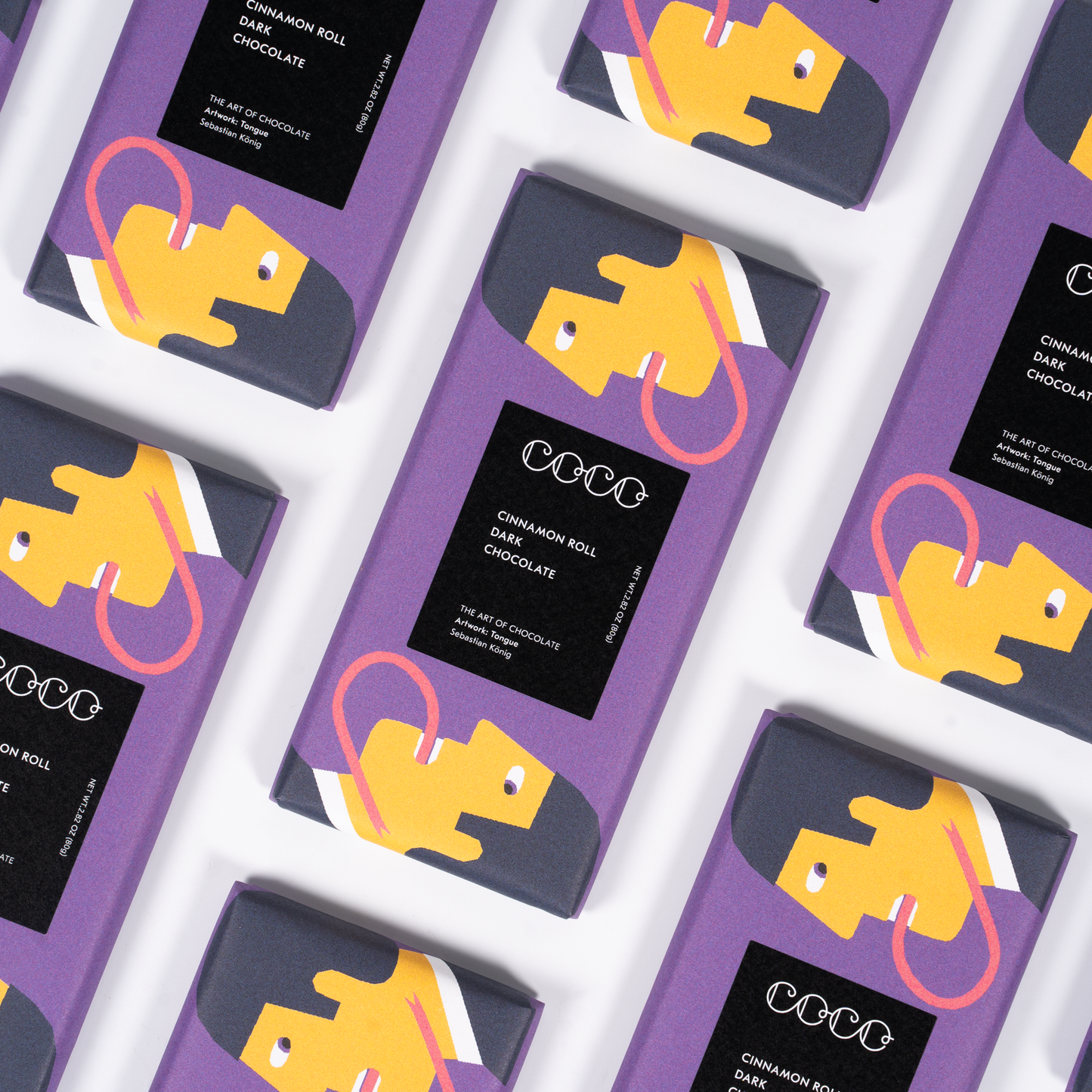 Cinnamon Roll Dark Chocolate Bar 80g