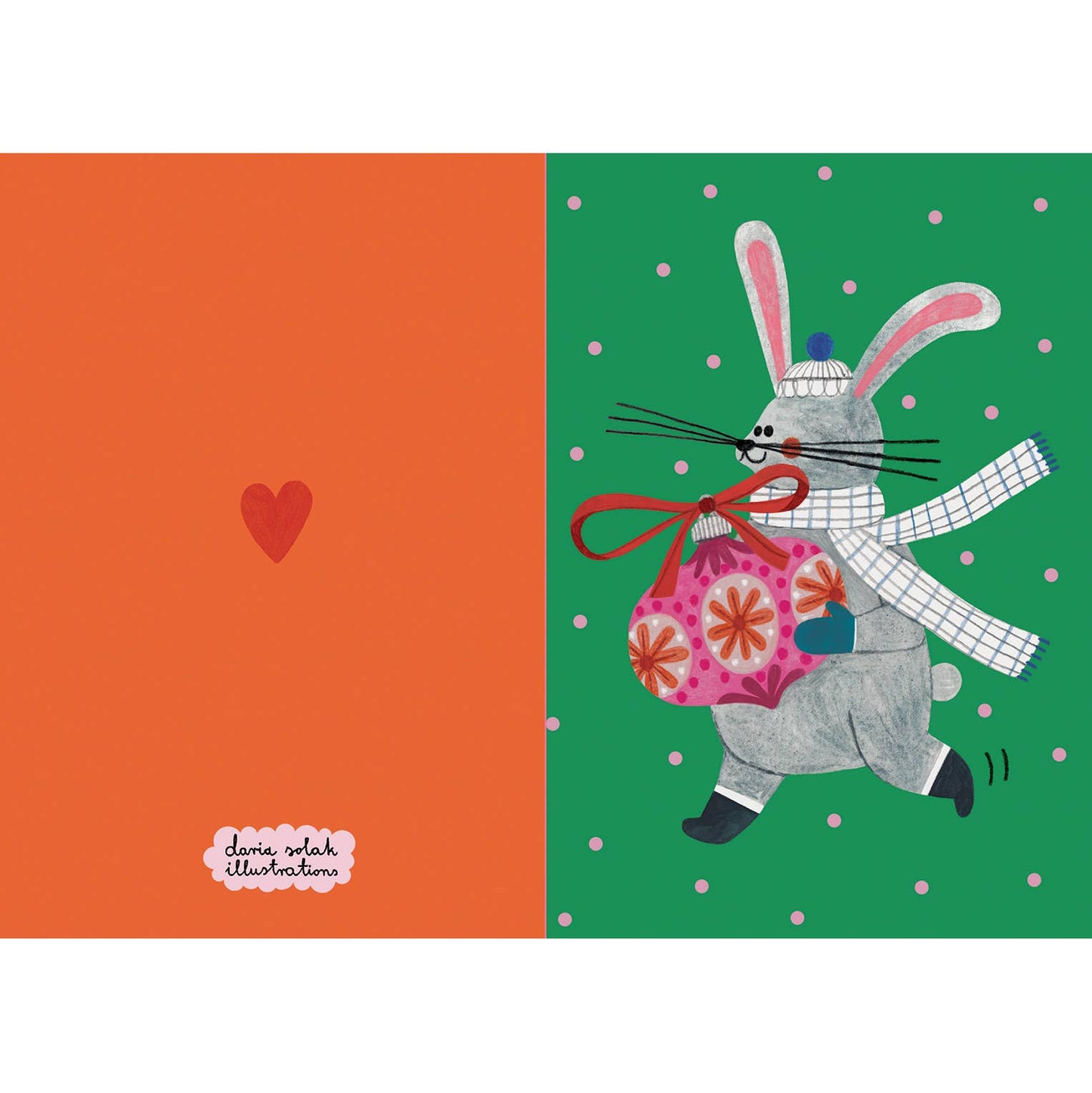 CHRISTMAS BUNNY card