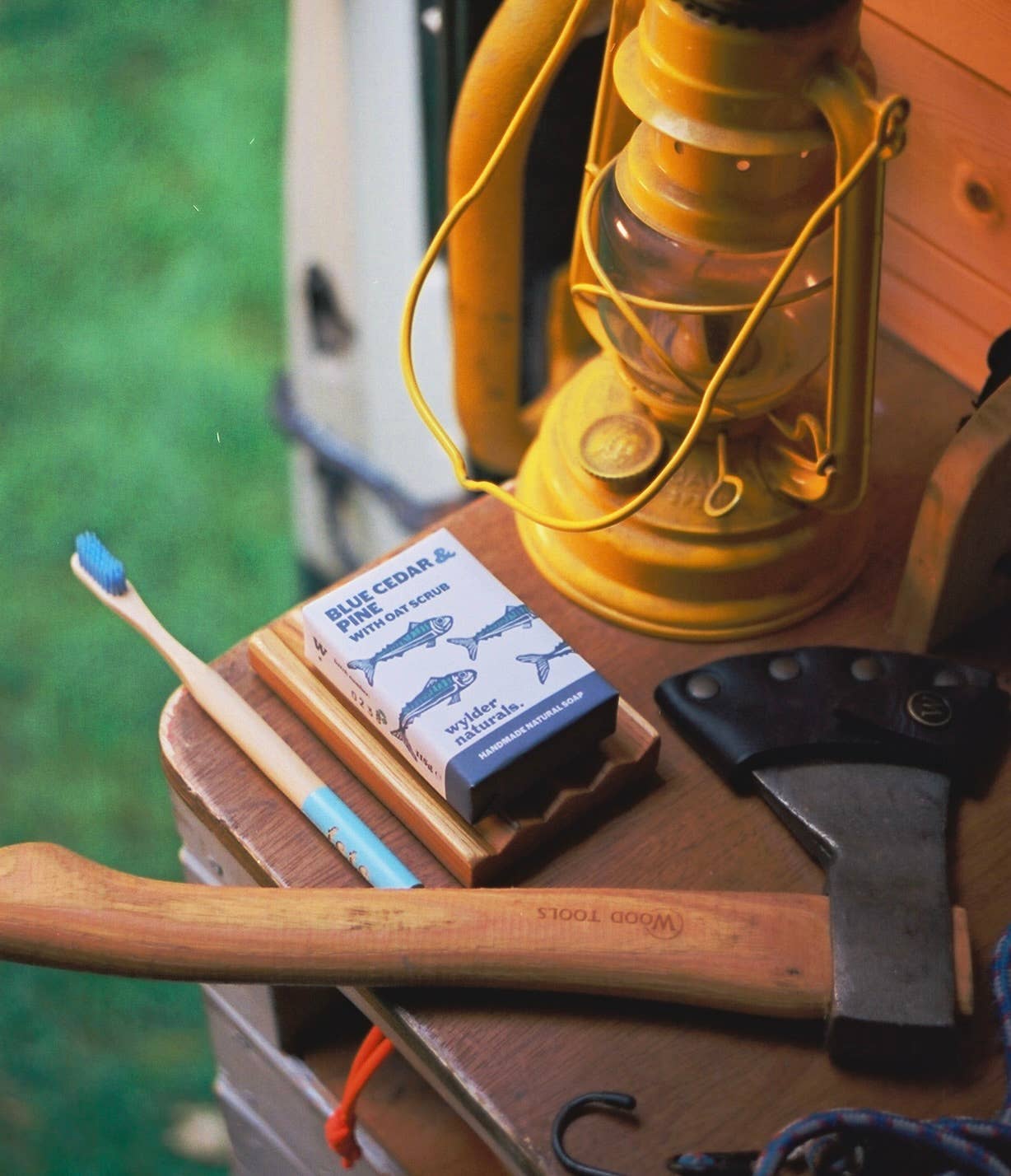 Blue Cedar & Pine with Oats Soap Bar by Wylder