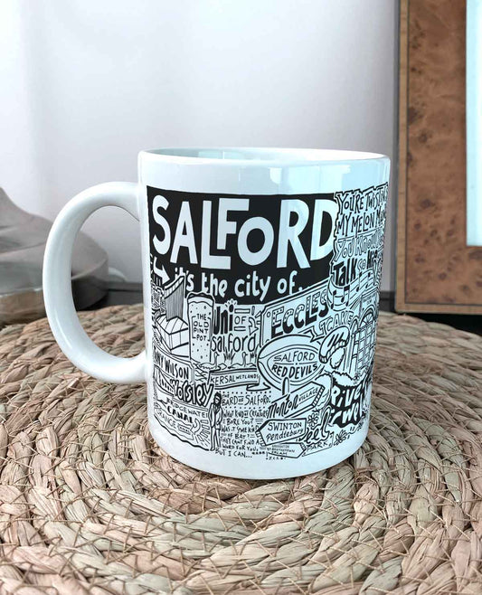 Salford Landmarks Illustration Mug