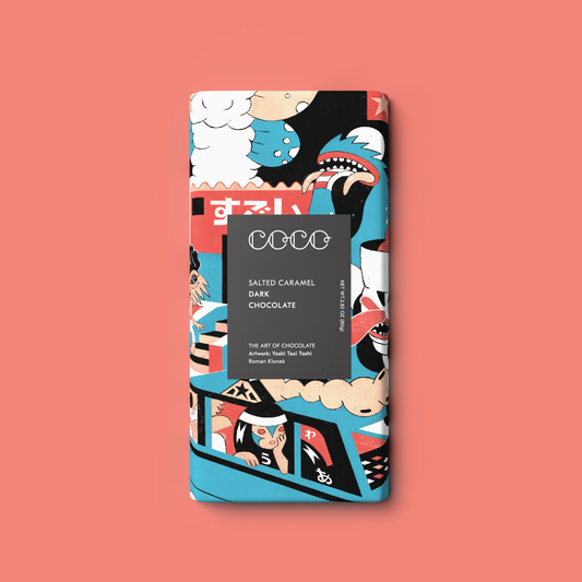 Salted Caramel Dark Chocolate Bar 80g