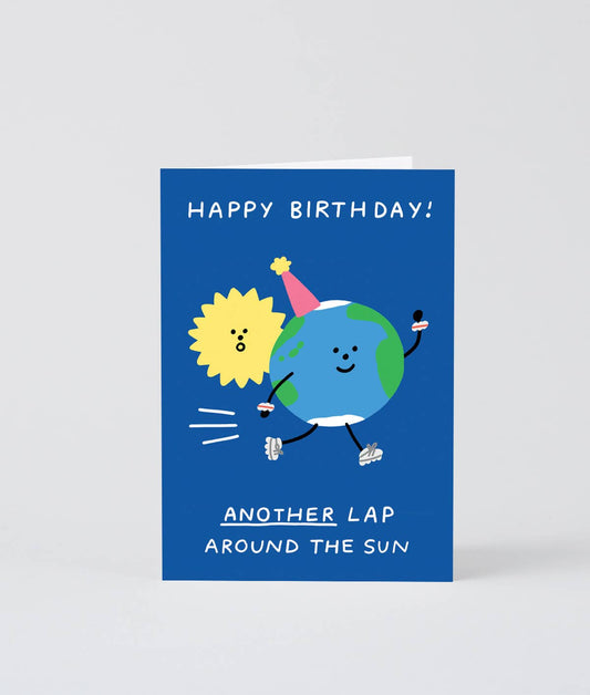 Another Lap Around The Sun Greetings Card