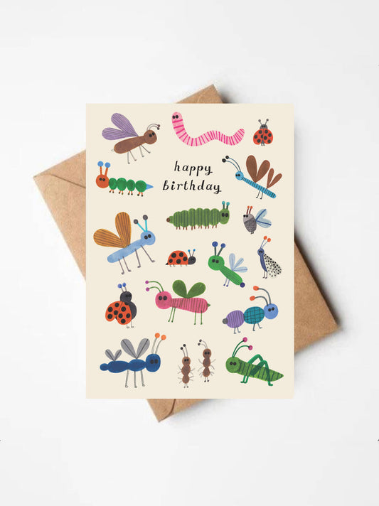 BUGS birthday card