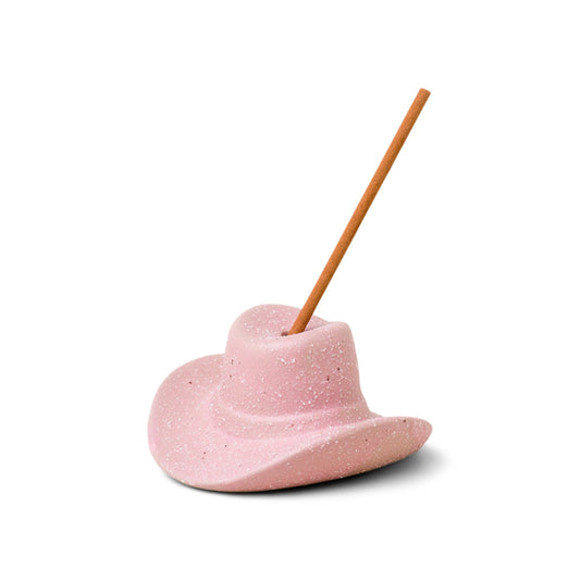 Cowboy Hat Incense Holder & Scent Set - Hinoki Wood