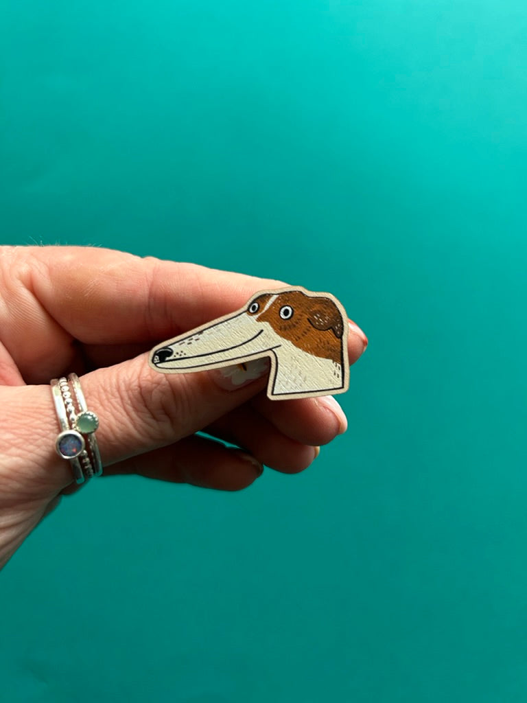 Wooden Dog Pins by Fernandes Makes