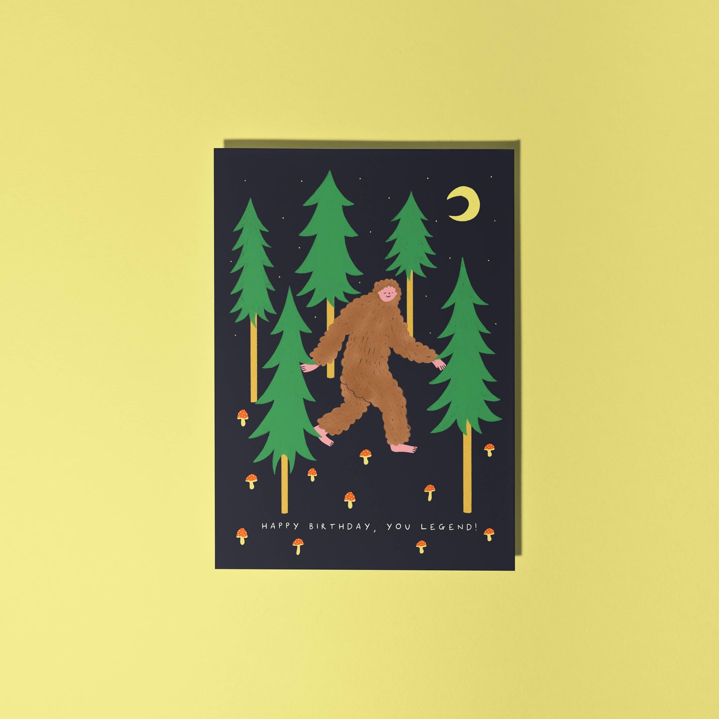 Happy Birthday You Legend (Bigfoot) Greeting Card