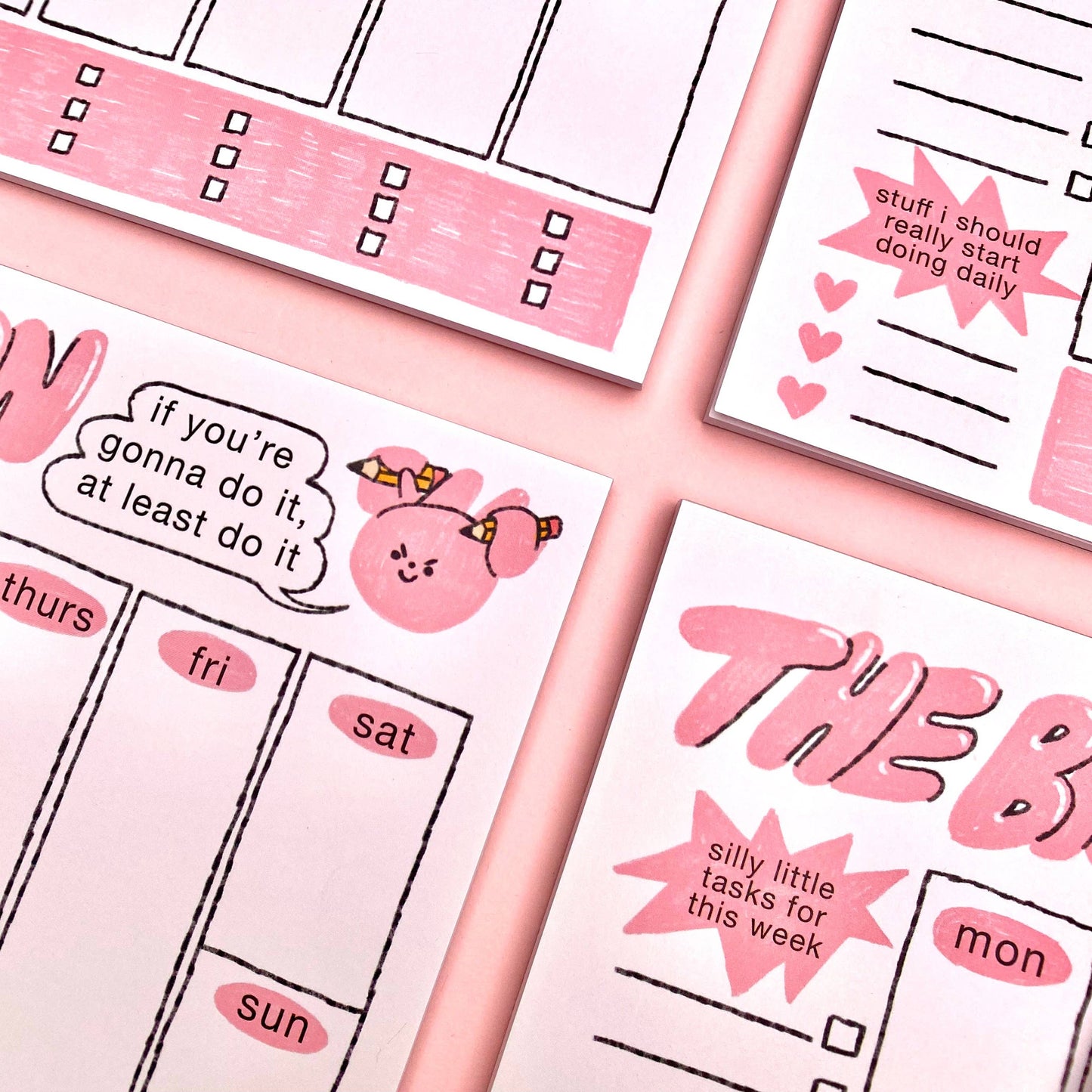 Weekly Planner Desk Notepad by Clarice Tudor