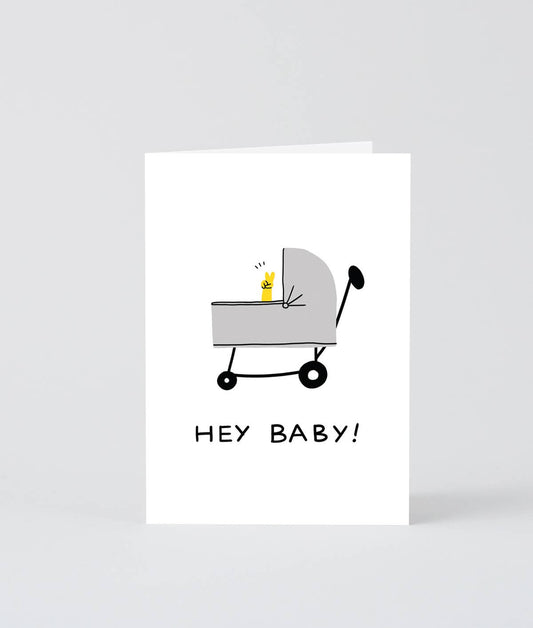 Hey Baby Greetings Card