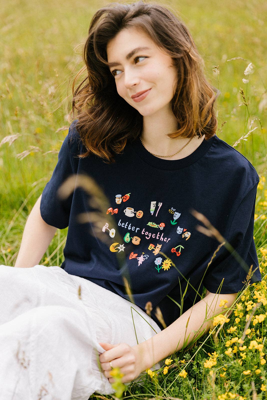 Better Together Embroidered Organic T-Shirt