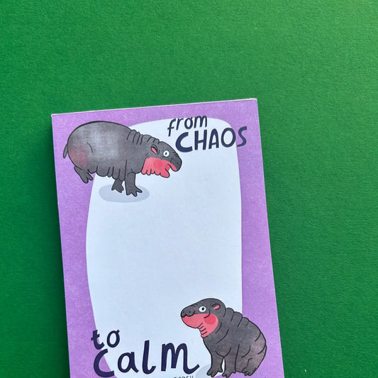 Chaos to Calm Notepad by Fernandes Makes