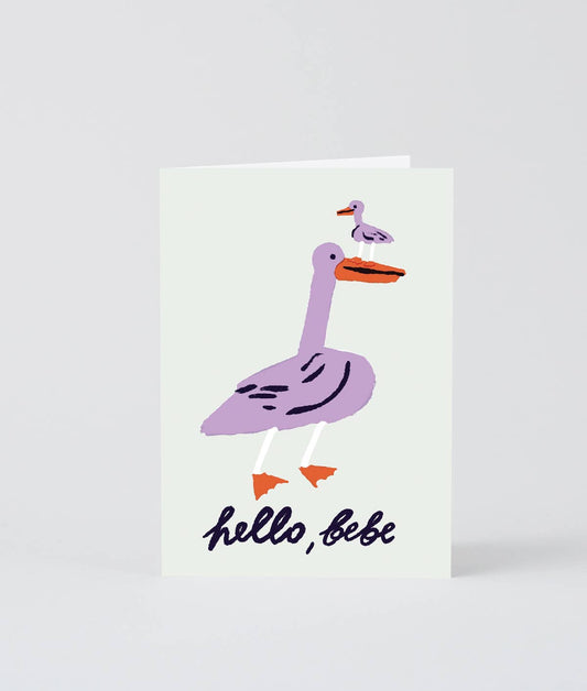 Hello, Bebe Greetings Card