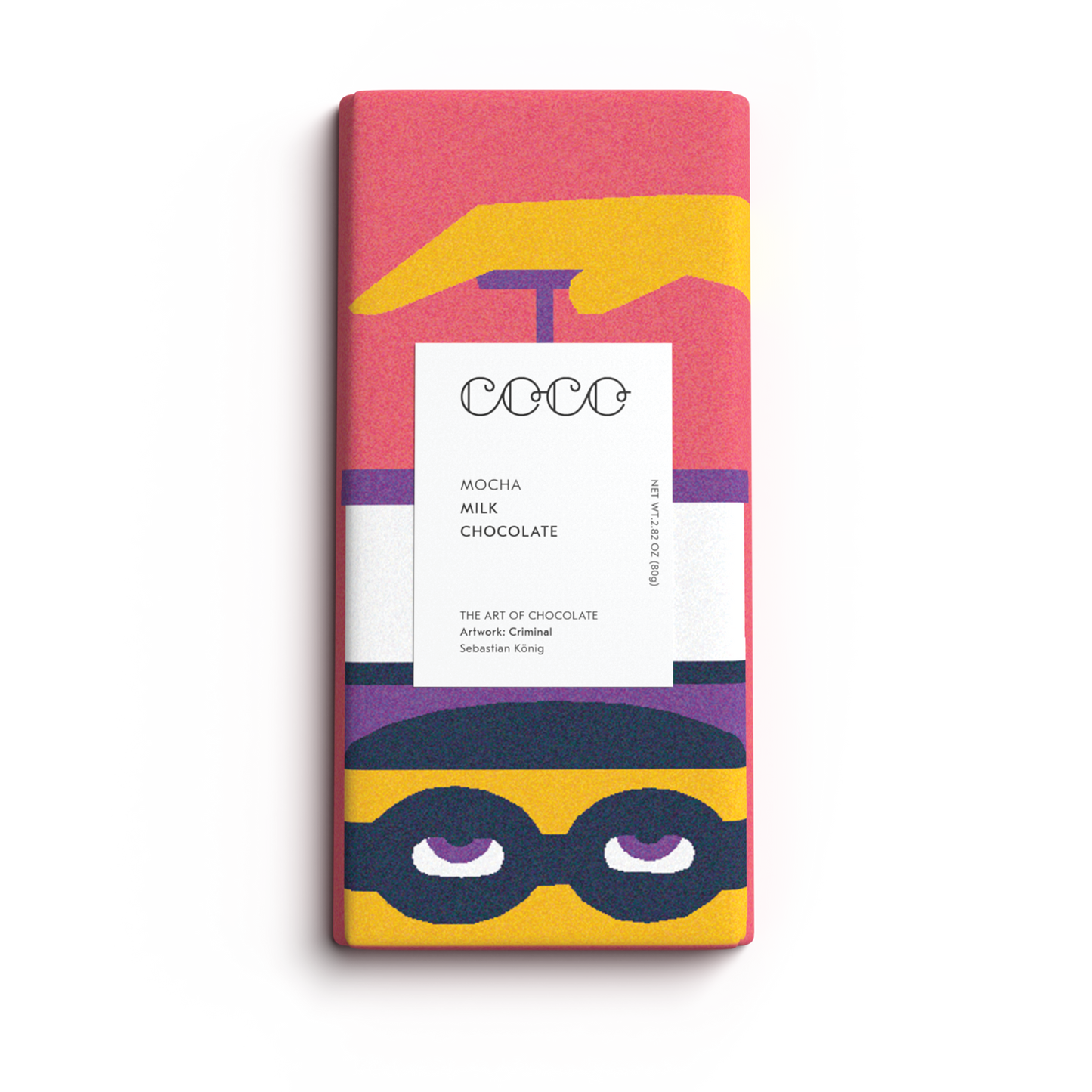 Mocha Milk Chocolate Bar 80g