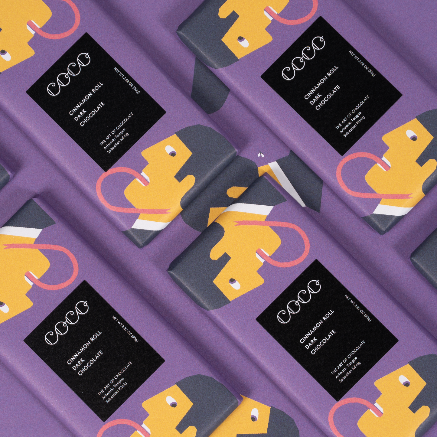 Cinnamon Roll Dark Chocolate Bar 80g