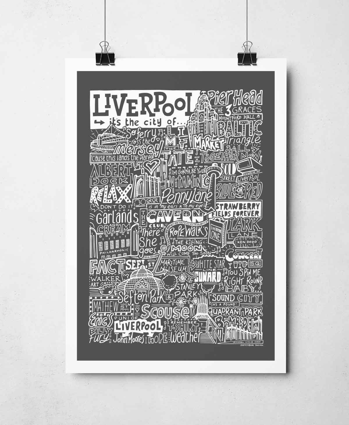 Liverpool Landmarks It's The City Of Art Print