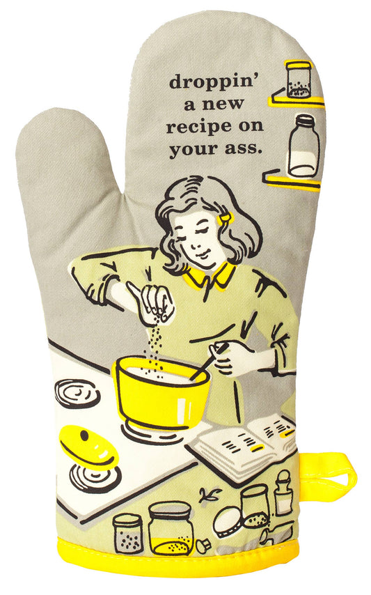 Blue Q Recipe On Your Ass Oven Mitt