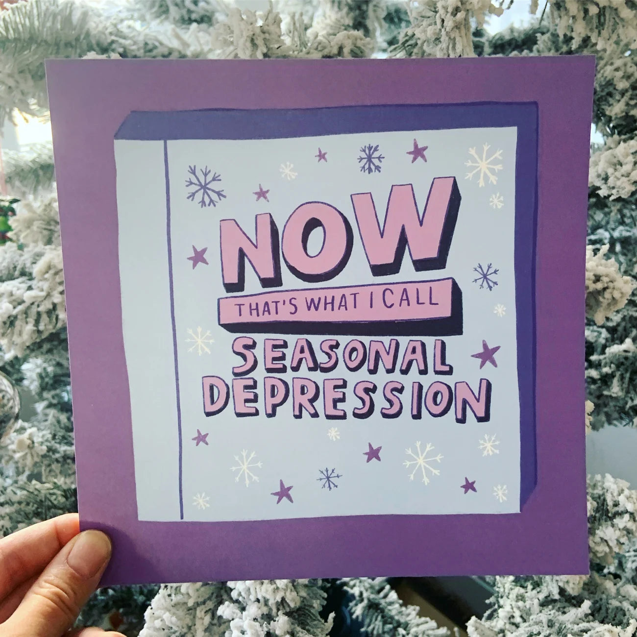 Seasonal Depression - Square Art Print by Ellastrated