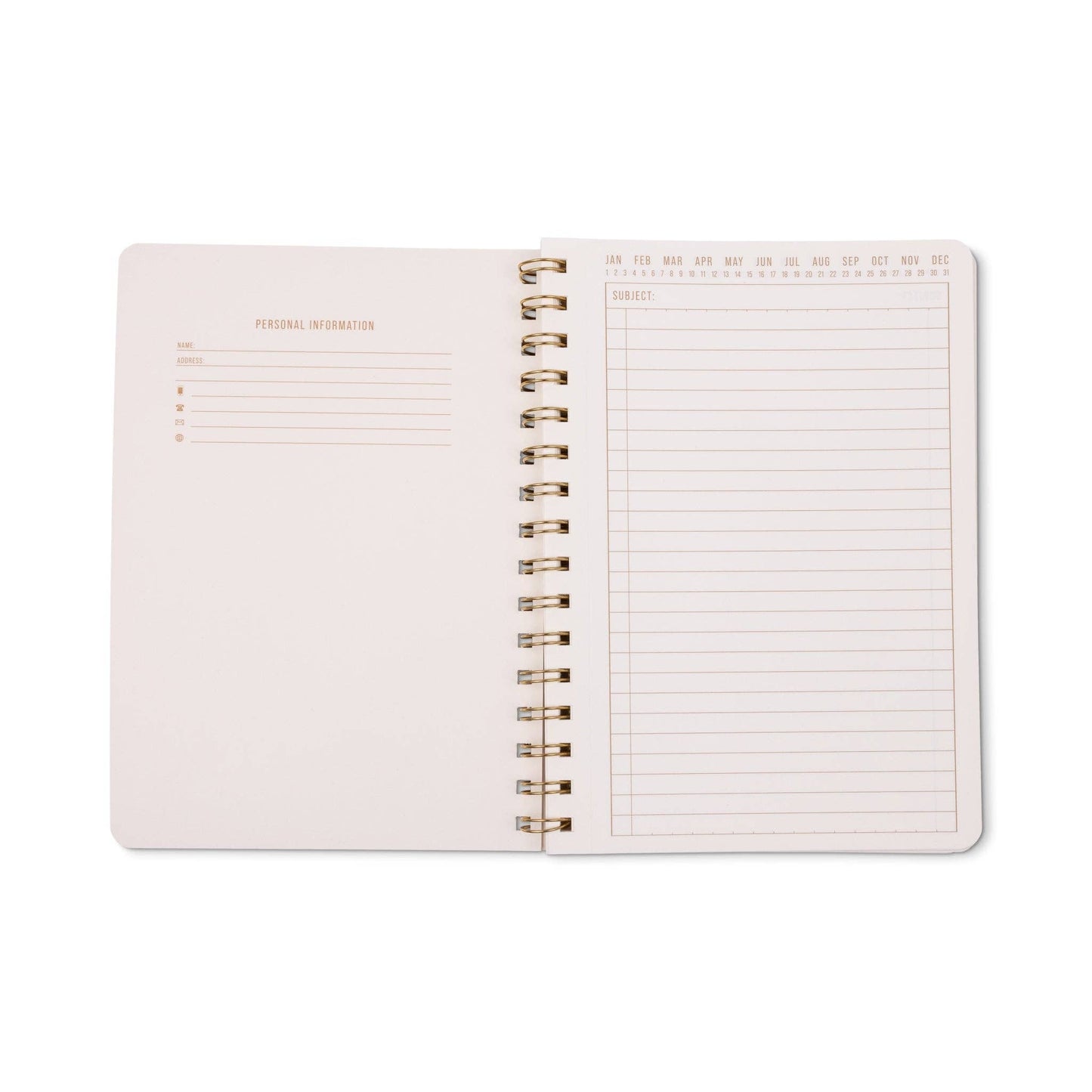 A5 Twin Wire Notebook - Pinwheel Pink
