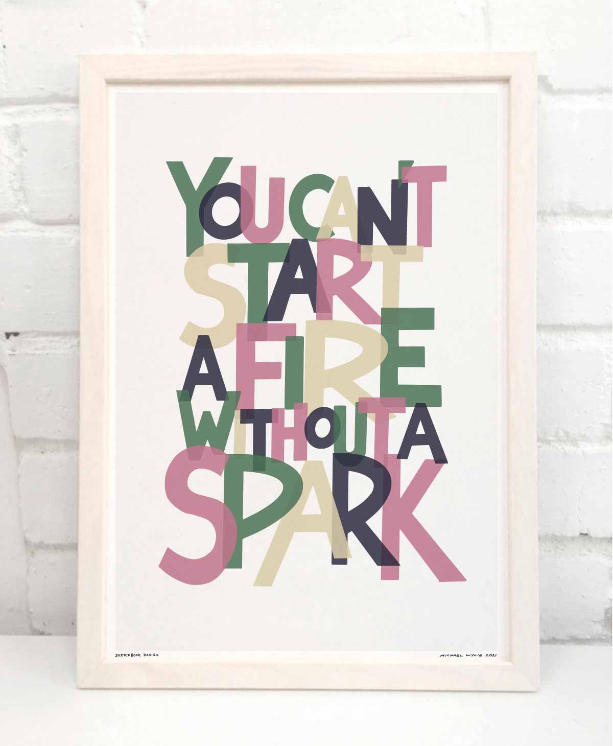 Dancing In The Dark Song Lyric Typography Print