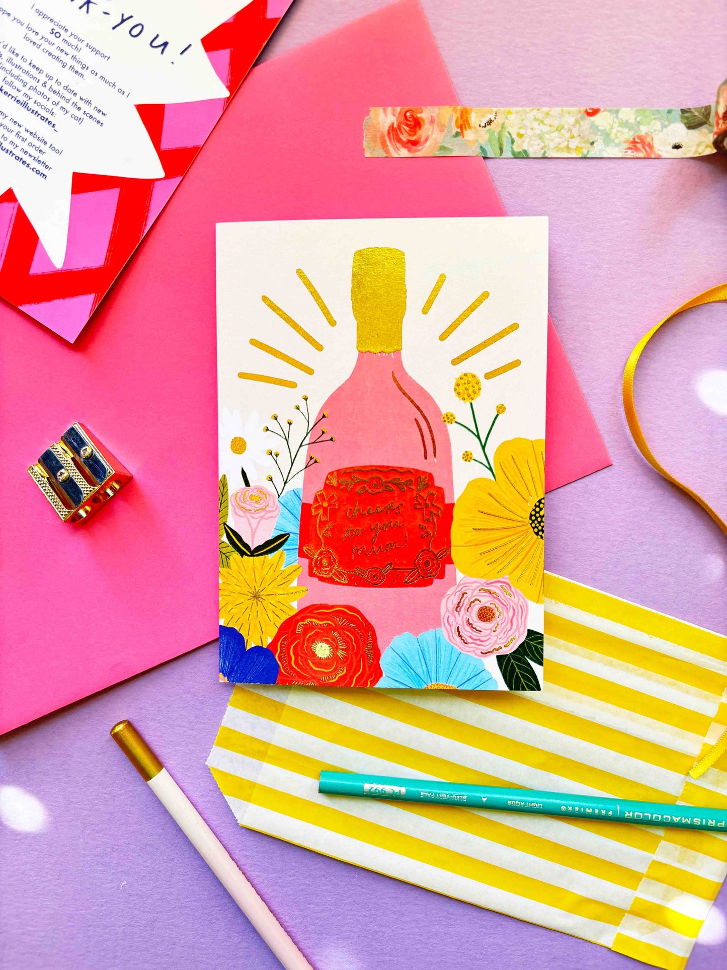 Cheers To You Mum Greeting Card