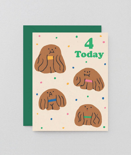 4 Today Kids Birthday Greetings Card