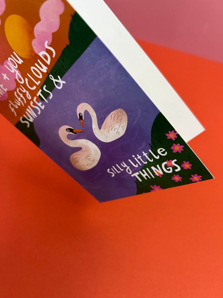 Clouds, Sunsets & Silly Little Thing Greeting Card