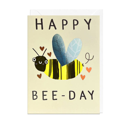 HAPPY BEE-DAY - FOIL Card