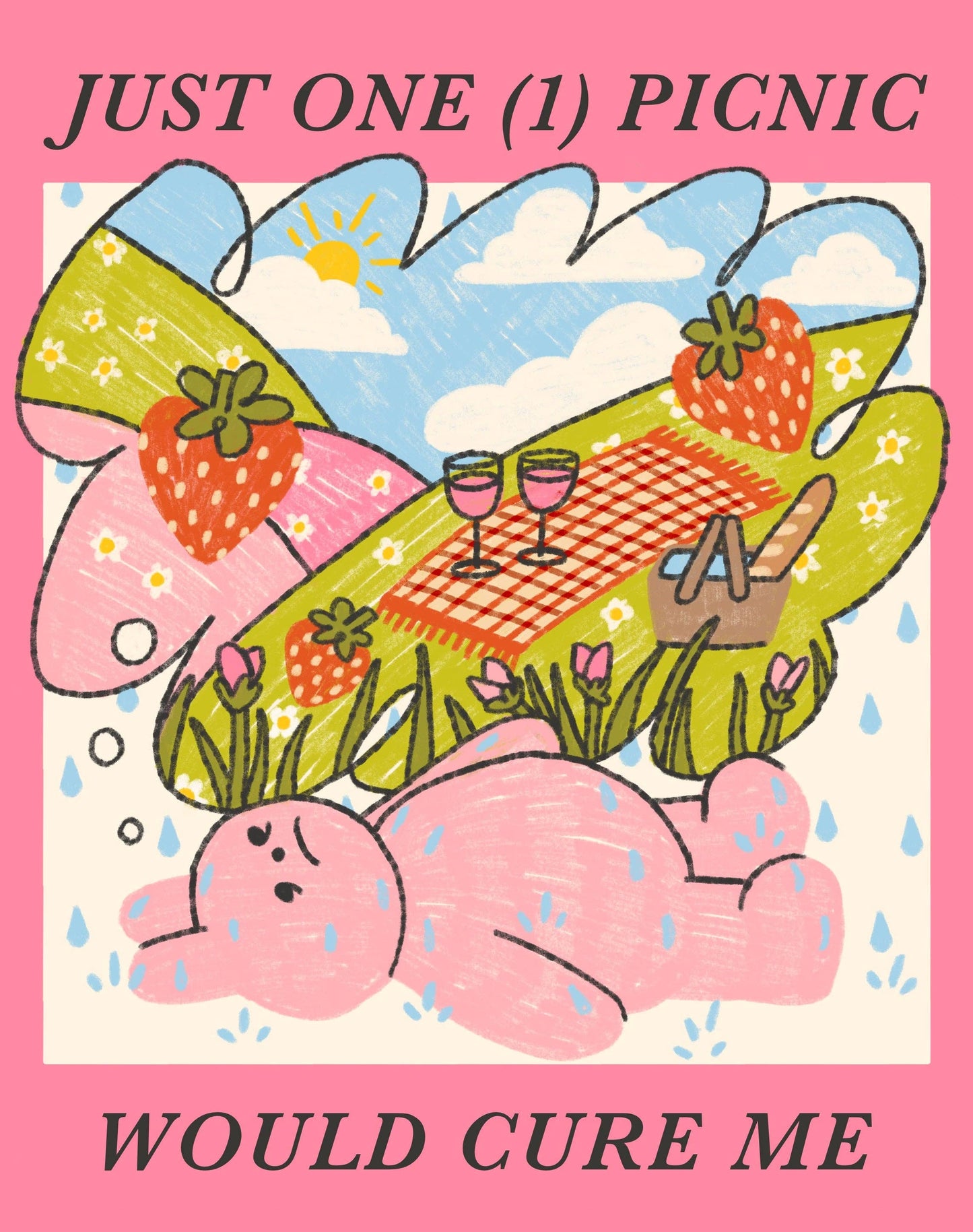 Just One (1) Picnic Sticker