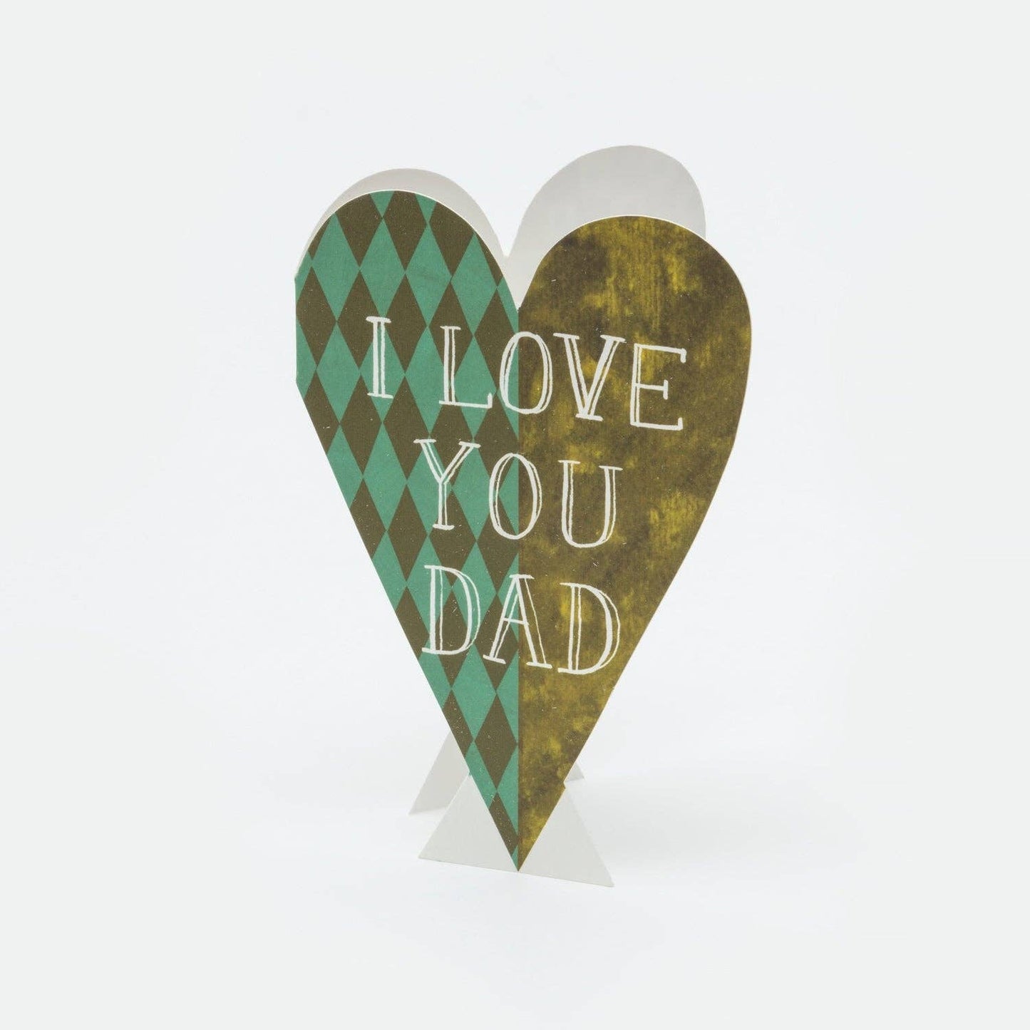 I Love You Dad Heart Greeting Card