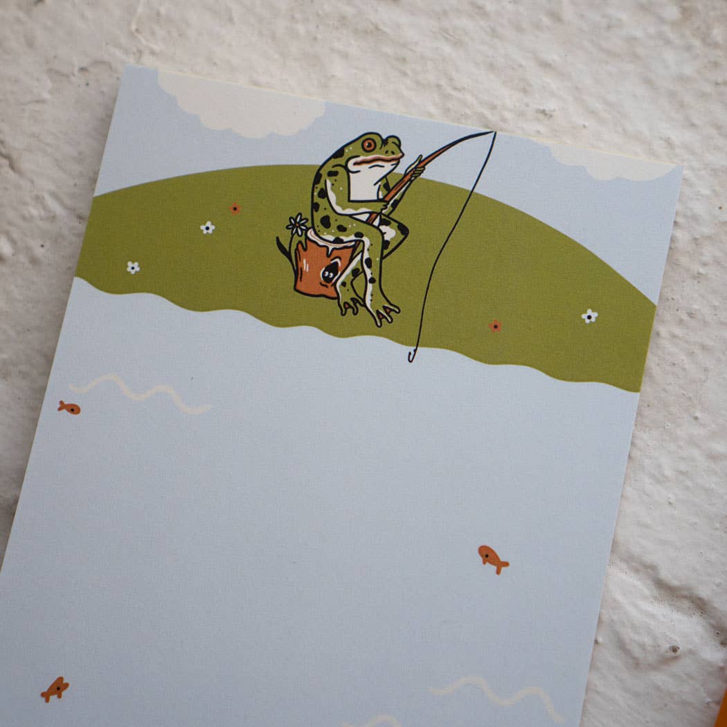 Fishing Frog Notepad