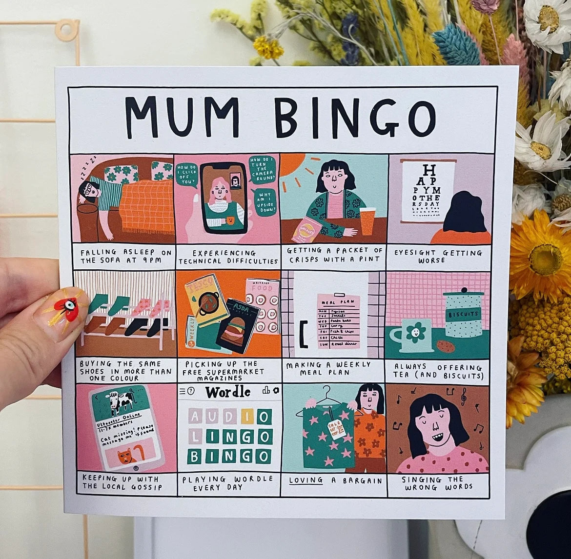 MUM BINGO MOTHER’S DAY/ BIRTHDAY CARD by Ellastrated