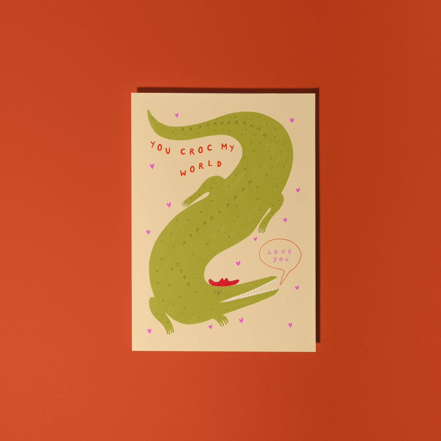 You Croc My World Love Greeting Card