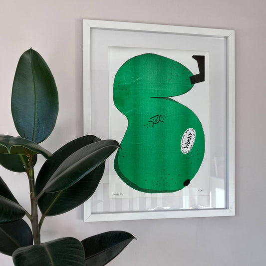 Wonky Pear - A3 Riso Print