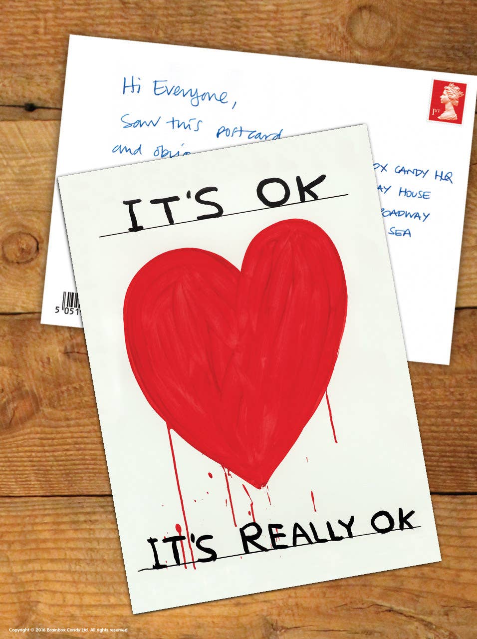 It's Ok A6 Art Postcard