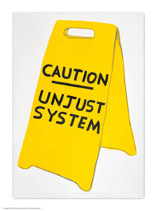 Caution - A6 Art Postcard By David Shrigley