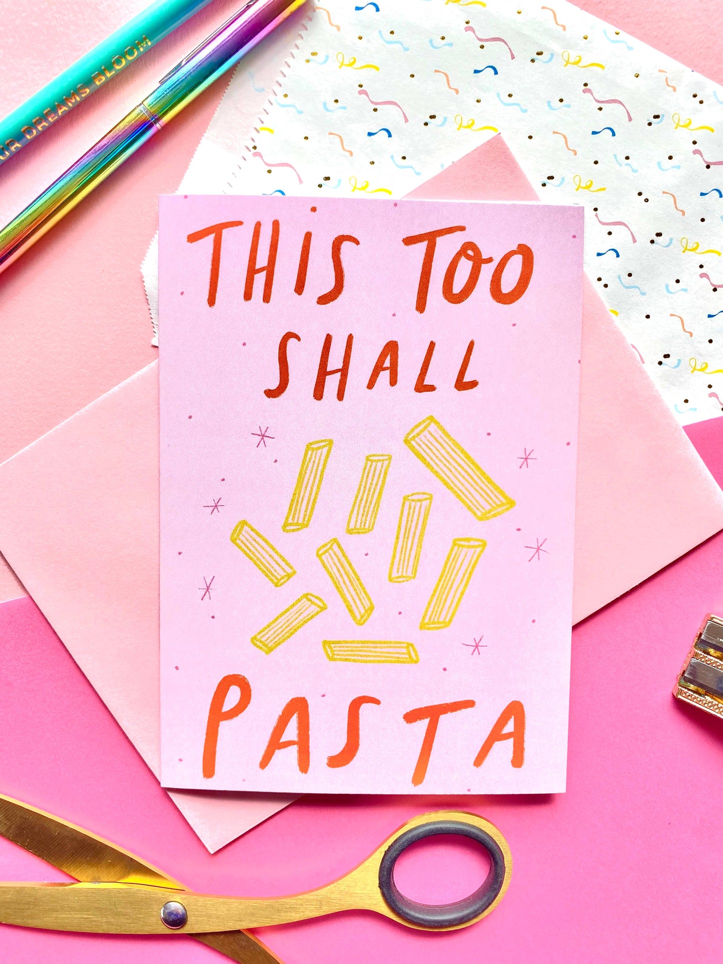 This Too Shall Pasta Greeting Card
