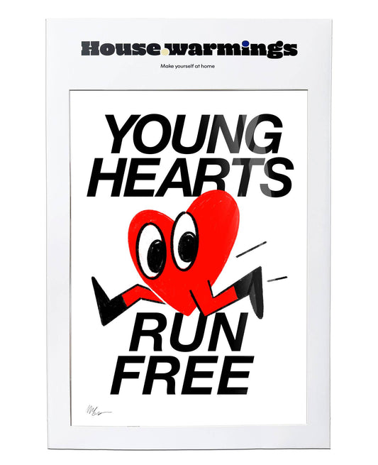 YOUNG HEARTS RUN FREE Art Print - A4 Size