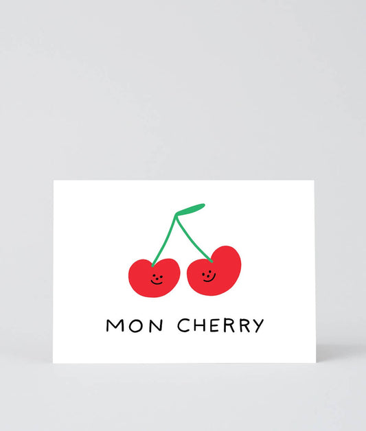 Mon Cherry Greetings Card