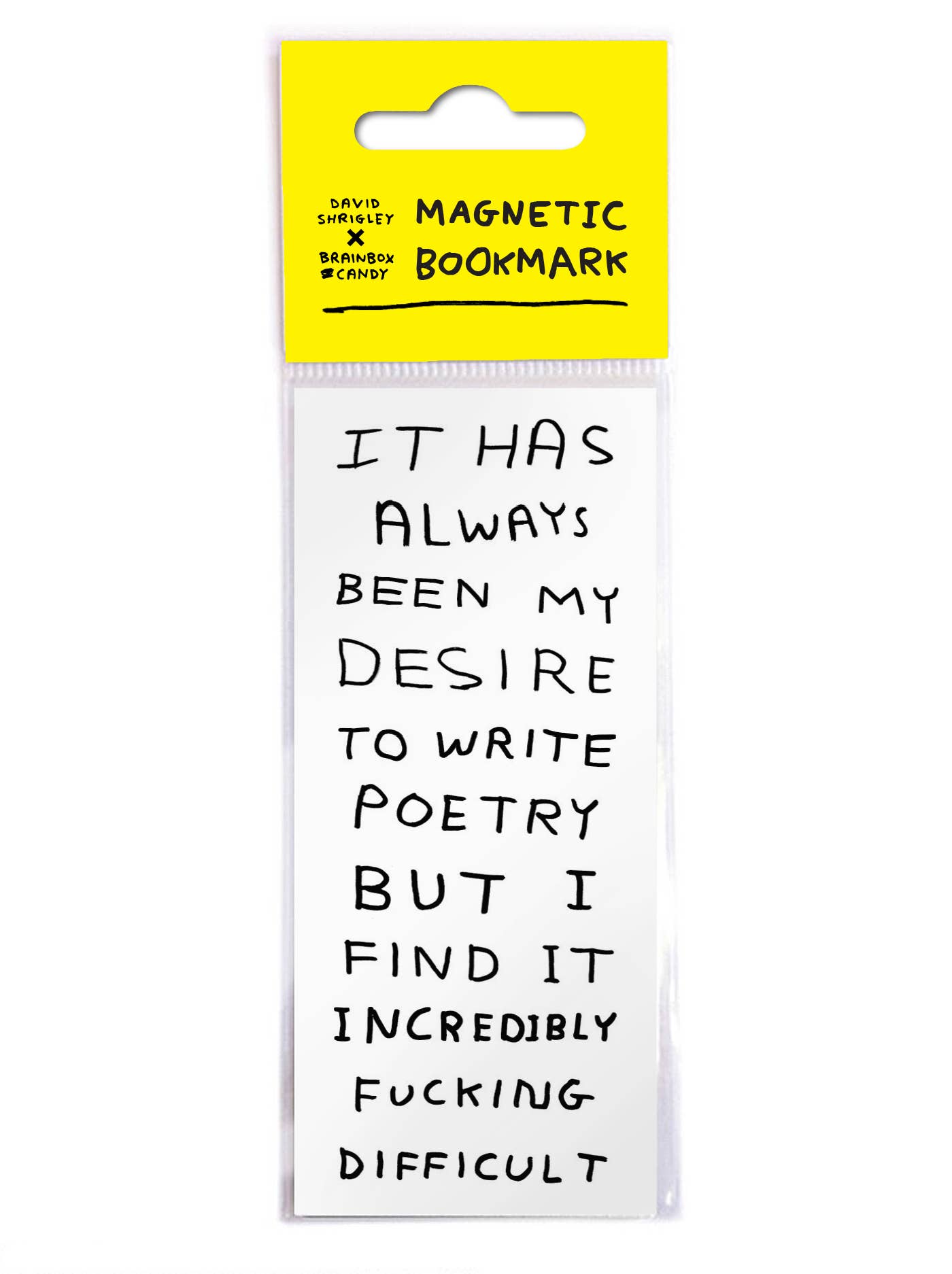 Write Poetry Naughty David Shrigley Magnetic Bookmark