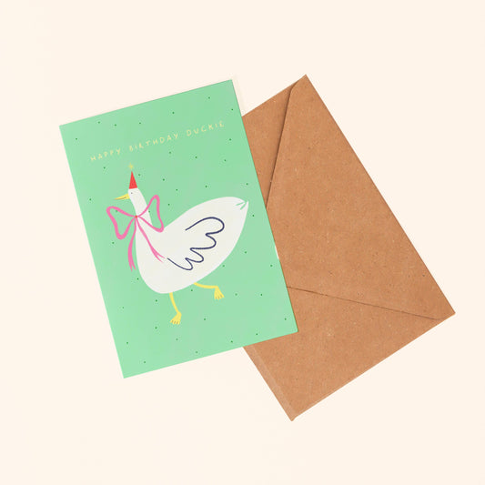 Happy Birthday Duckie Greeting Card