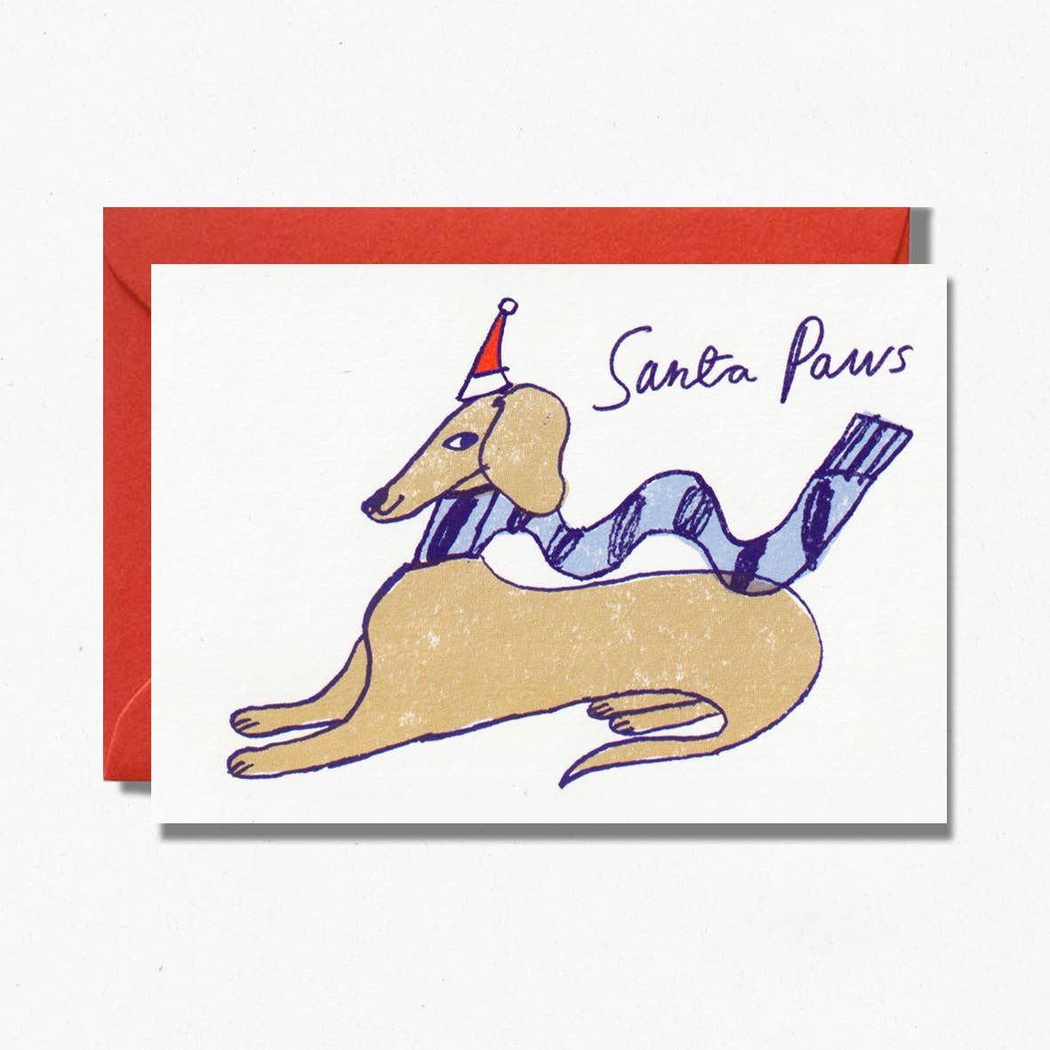 Santa Paws Christmas Card | Dog Card | Winter