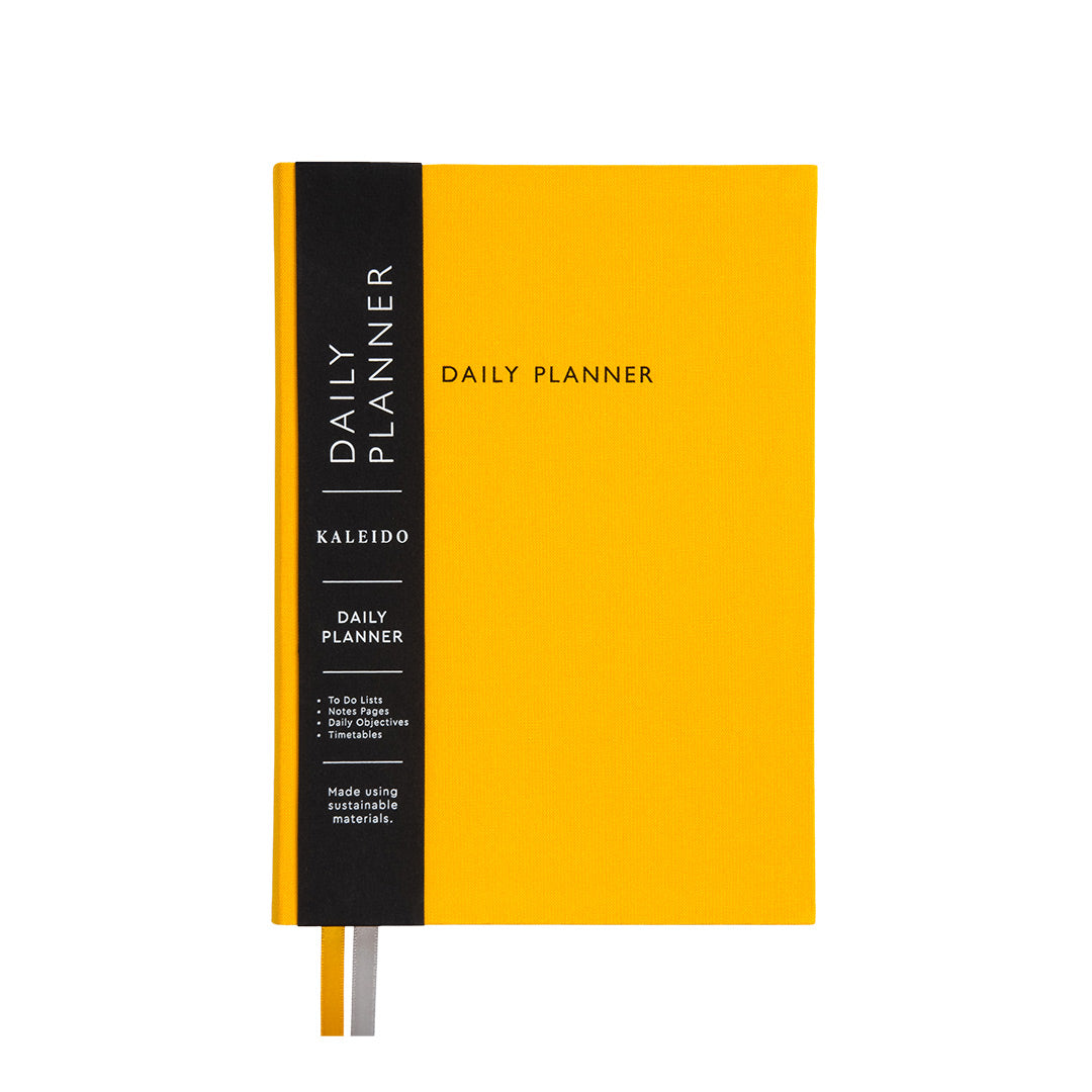 Yellow Fabric Daily Planner (A5) (12749)