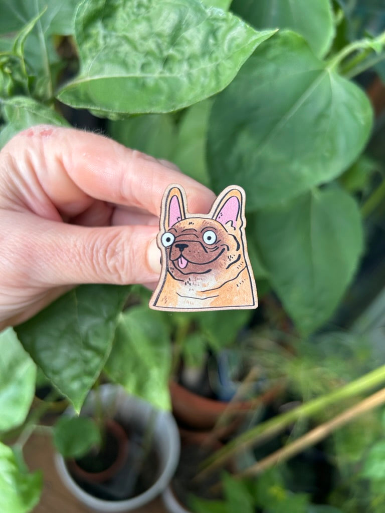 Wooden Dog Pins by Fernandes Makes