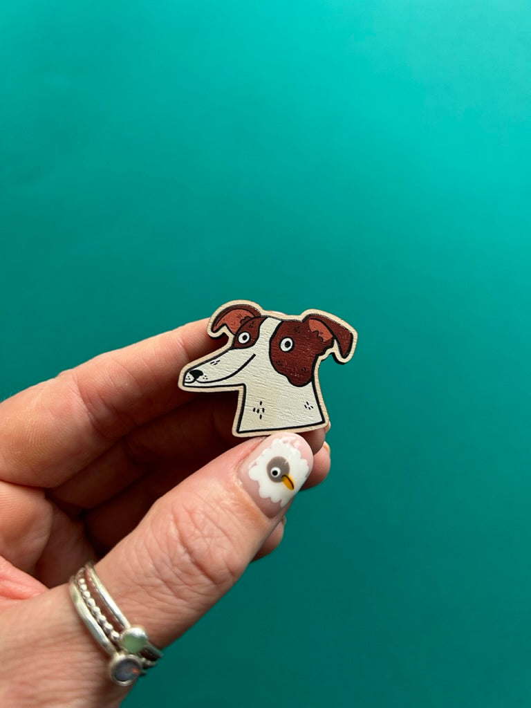 Wooden Dog Pins by Fernandes Makes